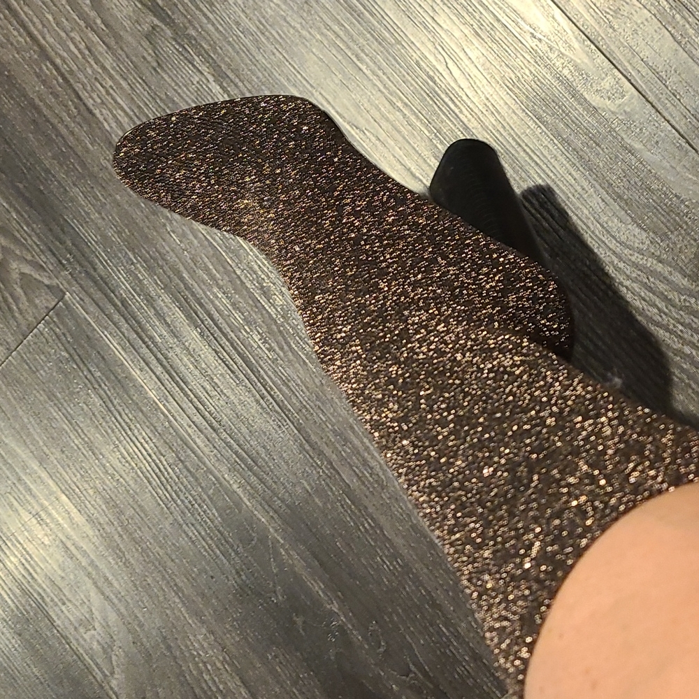 Aldo Glitter Sock Bootie Shoes